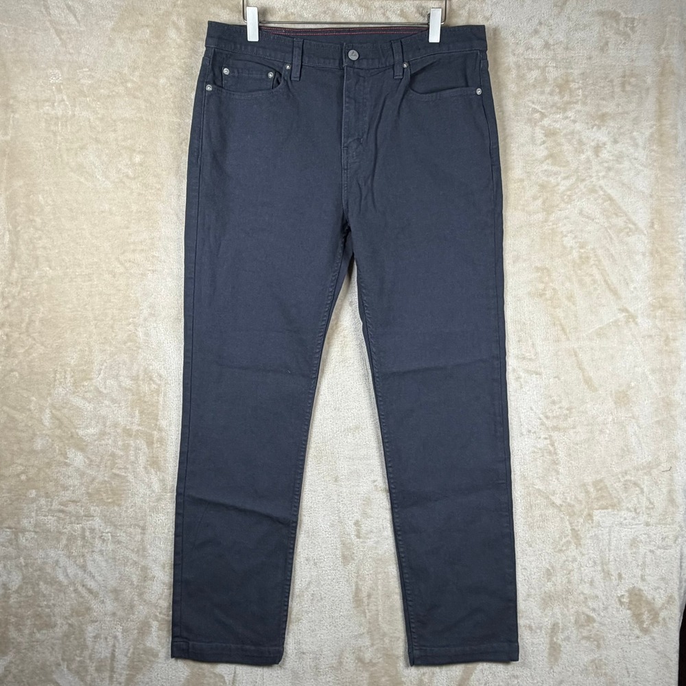 American Giant‎ Roughneck Stretch Canvas Pants Mens 34x32 Grey Straight Leg NWOT